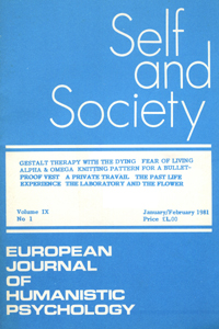 Cover image for Self & Society, Volume 9, Issue 1, 1981