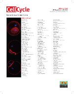 Cover image for Cell Cycle, Volume 13, Issue 15, 2014