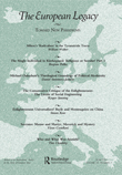 Cover image for The European Legacy, Volume 19, Issue 4, 2014