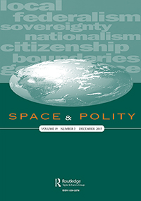 Cover image for Space and Polity, Volume 19, Issue 3, 2015