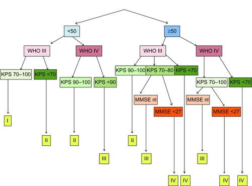 Figure 1 HGG immuno RPA classification for relapsed HGG.