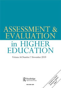 Cover image for Assessment & Evaluation in Higher Education, Volume 44, Issue 7, 2019