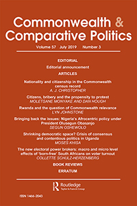 Cover image for Commonwealth & Comparative Politics, Volume 57, Issue 3, 2019