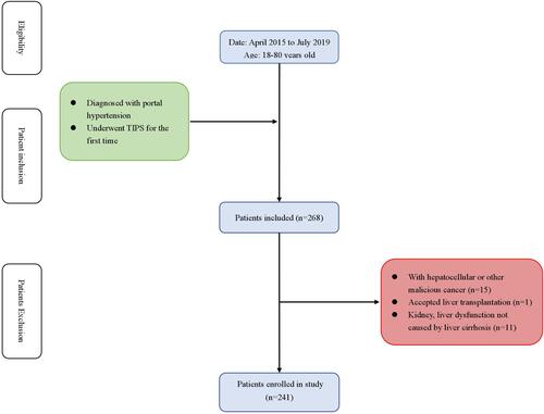 Figure 1 Flowchart shows patients inclusion and exclusion.