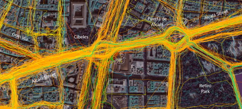 Figure 6. Visualization of casual cyclists’ routes.