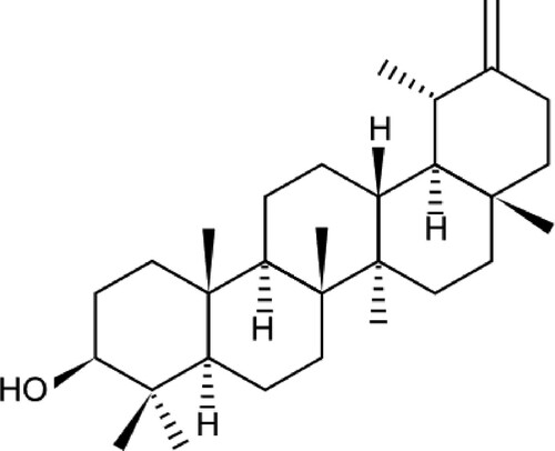 Figure 1. Taraxasterol structural formula.