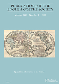 Cover image for Publications of the English Goethe Society, Volume 90, Issue 1, 2021