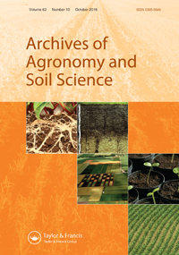 Cover image for Archives of Agronomy and Soil Science, Volume 62, Issue 10, 2016