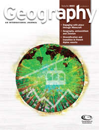 Cover image for Geography, Volume 108, Issue 3, 2023