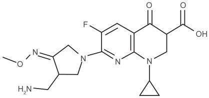 Figure 1 chemical structure of gemifloxacin.