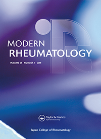 Cover image for Modern Rheumatology, Volume 29, Issue 1, 2019