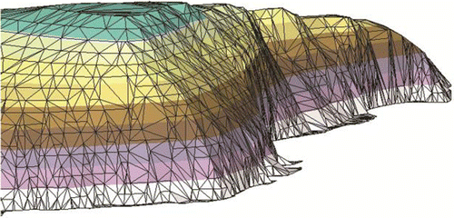 Figure 2. Perspective view of a triangulated surface.