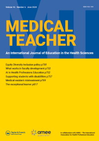 Cover image for Medical Teacher, Volume 46, Issue 6, 2024