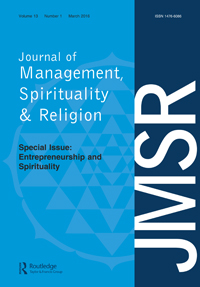 Cover image for Journal of Management, Spirituality & Religion, Volume 13, Issue 1, 2016