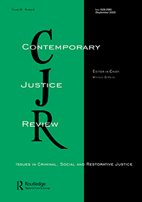 Cover image for Contemporary Justice Review, Volume 26, Issue 3, 2023