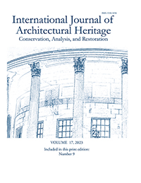 Cover image for International Journal of Architectural Heritage, Volume 17, Issue 9, 2023