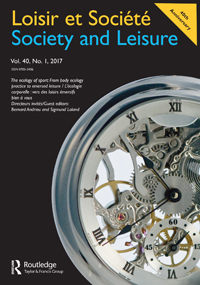 Cover image for Loisir et Société / Society and Leisure, Volume 40, Issue 1, 2017