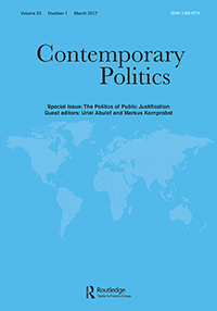 Cover image for Contemporary Politics, Volume 23, Issue 1, 2017