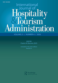Cover image for International Journal of Hospitality & Tourism Administration, Volume 21, Issue 4, 2020