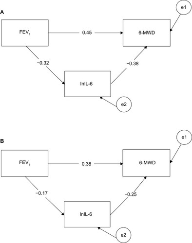 Figure 3 Mediation path models for participants according to age.