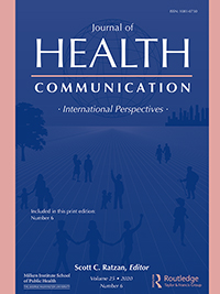 Cover image for Journal of Health Communication, Volume 25, Issue 6, 2020
