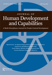 Cover image for Journal of Human Development and Capabilities, Volume 23, Issue 1, 2022