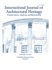 Cover image for International Journal of Architectural Heritage, Volume 16, Issue 4, 2022