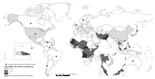 Figure 1. Cholera world map, a disease of poverty.Citation3