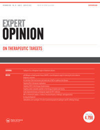 Cover image for Expert Opinion on Therapeutic Targets, Volume 20, Issue 12, 2016