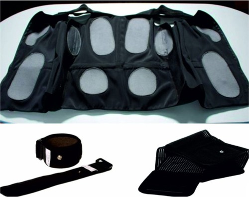 Figure 2 Whole-body electromyostimulation electrodes (vest and sleeves).