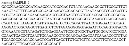 Figure 1. Pantoea dispersa – Sequence (Supplementary)