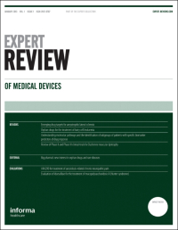 Cover image for Expert Review of Medical Devices, Volume 17, Issue 7, 2020