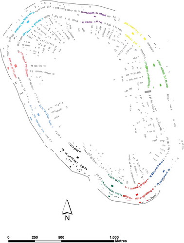 Figure 5. Hypothetical reconstruction of the first organization of Nebelivka, showing quarters (M. Nebbia).