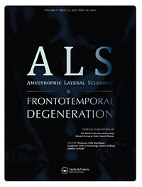 Cover image for Amyotrophic Lateral Sclerosis and Frontotemporal Degeneration, Volume 23, Issue 3-4, 2022