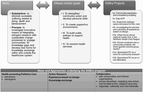 Figure 1 Graphic representation of DöBra program, as conceptualized in most recent grant application.