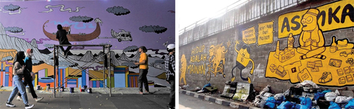 Figure 5. Graffiti as public art in Jakarta.Source: Author, 2022.