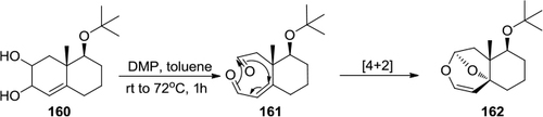 Figure 55 Oxidative cleavage of the glycol C–C bond with DMP.