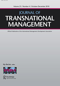 Cover image for Journal of Transnational Management, Volume 23, Issue 4, 2018