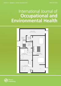 Cover image for International Journal of Occupational and Environmental Health, Volume 21, Issue 4, 2015