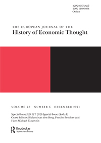 Cover image for The European Journal of the History of Economic Thought, Volume 28, Issue 6, 2021