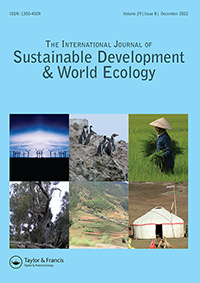 Cover image for International Journal of Sustainable Development & World Ecology, Volume 29, Issue 8, 2022