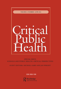 Cover image for Critical Public Health, Volume 24, Issue 2, 2014