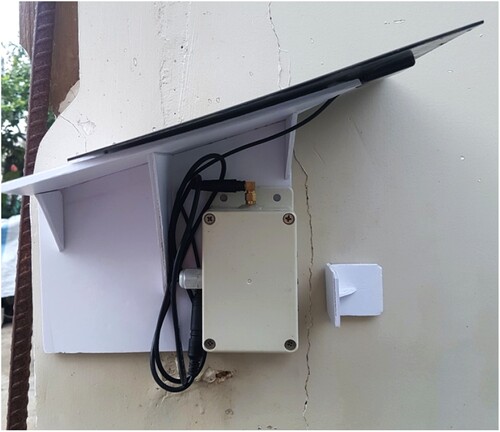 Figure 7. Prototype of the proposed low-cost smart sensor structure installed in a real environment.