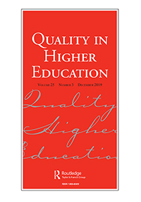 Cover image for Quality in Higher Education, Volume 25, Issue 3, 2019