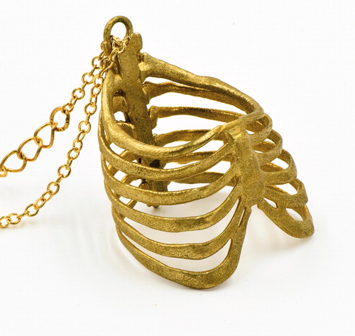 Human Rib Cage Necklace.