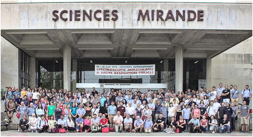Figure 1. Official conference photograph of the 26th Colloquium of High-Resolution Molecular Spectroscopy held in Dijon, France from 26 to 30 August 2019.