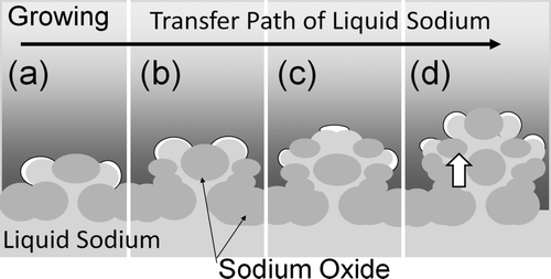 Figure 5. Keeping the transfer route of liquid sodium.