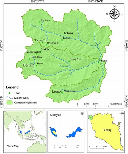 Figure 1. Location map of study basin (Nasidi et al., Citation2021).