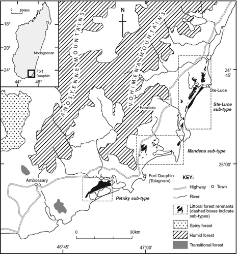 Figure 2. Littoral forests surrounding Fort Dauphin, South East Madagascar.