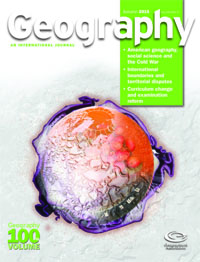 Cover image for Geography, Volume 100, Issue 3, 2015